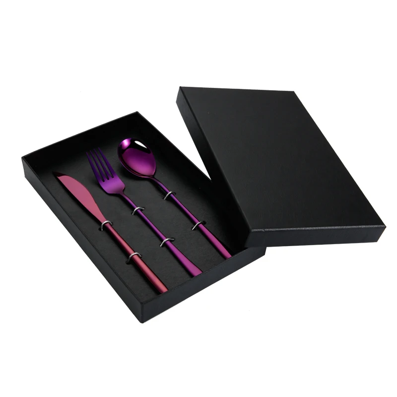 Набор столовых приборов 3 в 1 набор вилка ложка нож дорожная посуда столовые