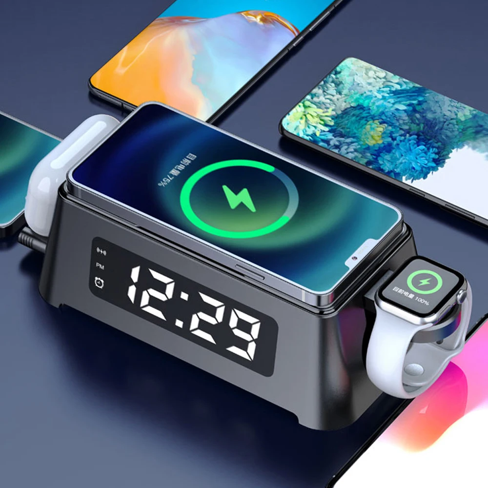 Qi Wireless Charger Pad For Iphone 13 12 Xs Max Xr Apple Iwatch 6 7 Airpods Pro Fast Wireless Charging