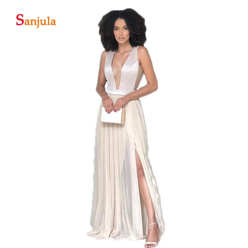 Светильник Шампанское Тюль Выпускные платья длинный Атласный топ А-силуэта