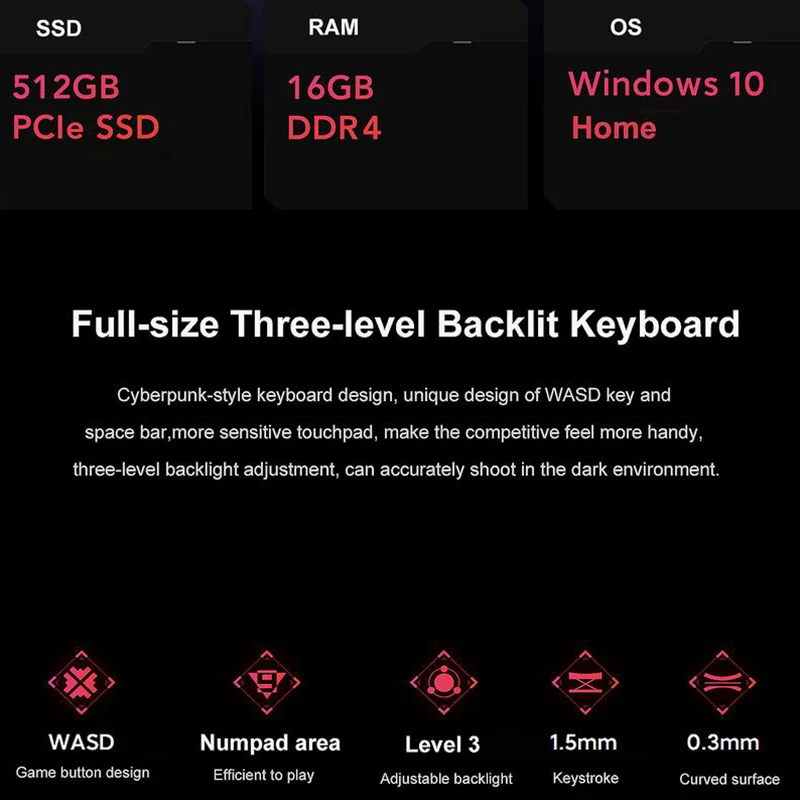 Игровые ноутбуки Xiaomi Redmi G AMD R7-5800H / Intel Core i5-11260H RTX3060/RTX3050 16 1 дюйма ГБ 512 Wi-Fi 6 дюймов