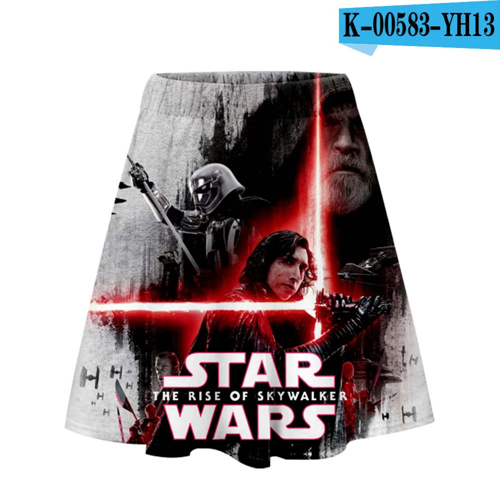 Pictured Star war/одежда с 3D принтом skywalker, повседневная женская юбка, летняя удобная юбка, топы, крутые женские юбки, Лидер продаж - Цвет: Pictured