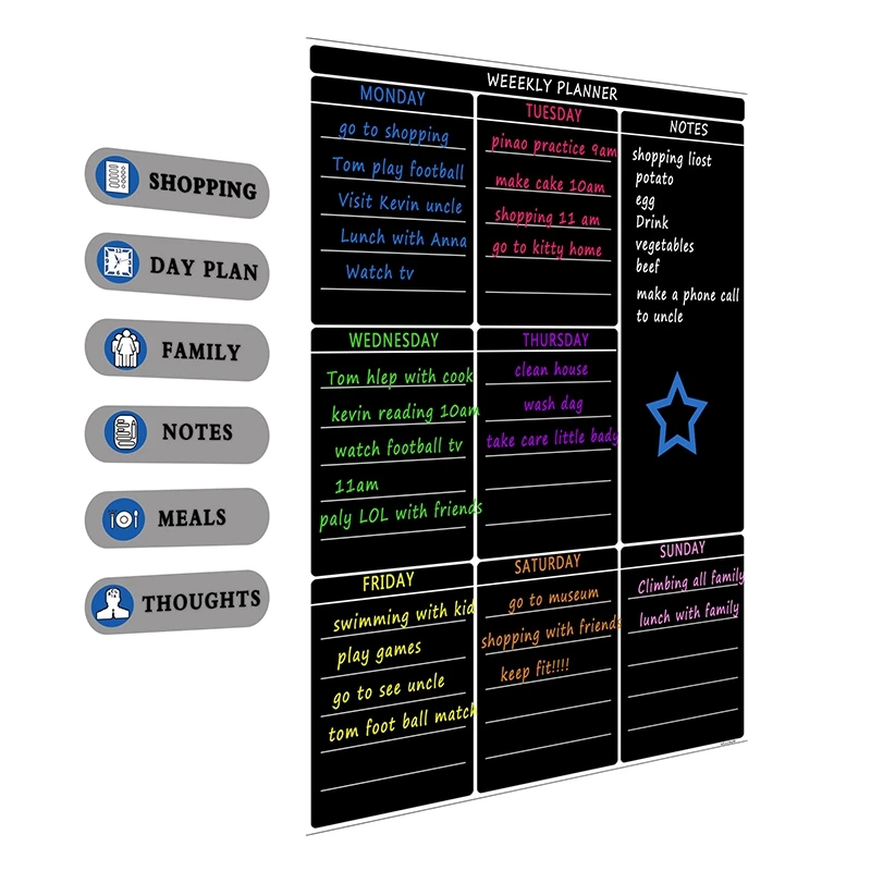 A3 магнитная доска для сушки стирания лист кухонный холодильник еженедельная