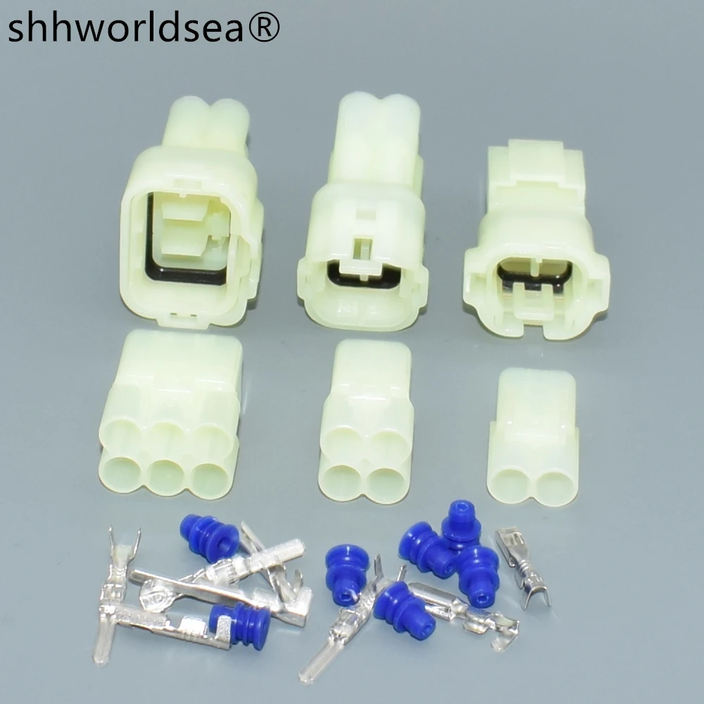 

shhworldsea automotive connector Female Male 2,3,4,6 Pin Power Battery Waterproof Electronic Connector 6187-2801 6187-2804