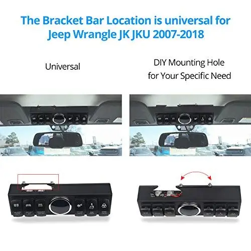 Реле Pod и Fuse с 6 переключателями система управления источником для Jeep Wrangle JK JKU