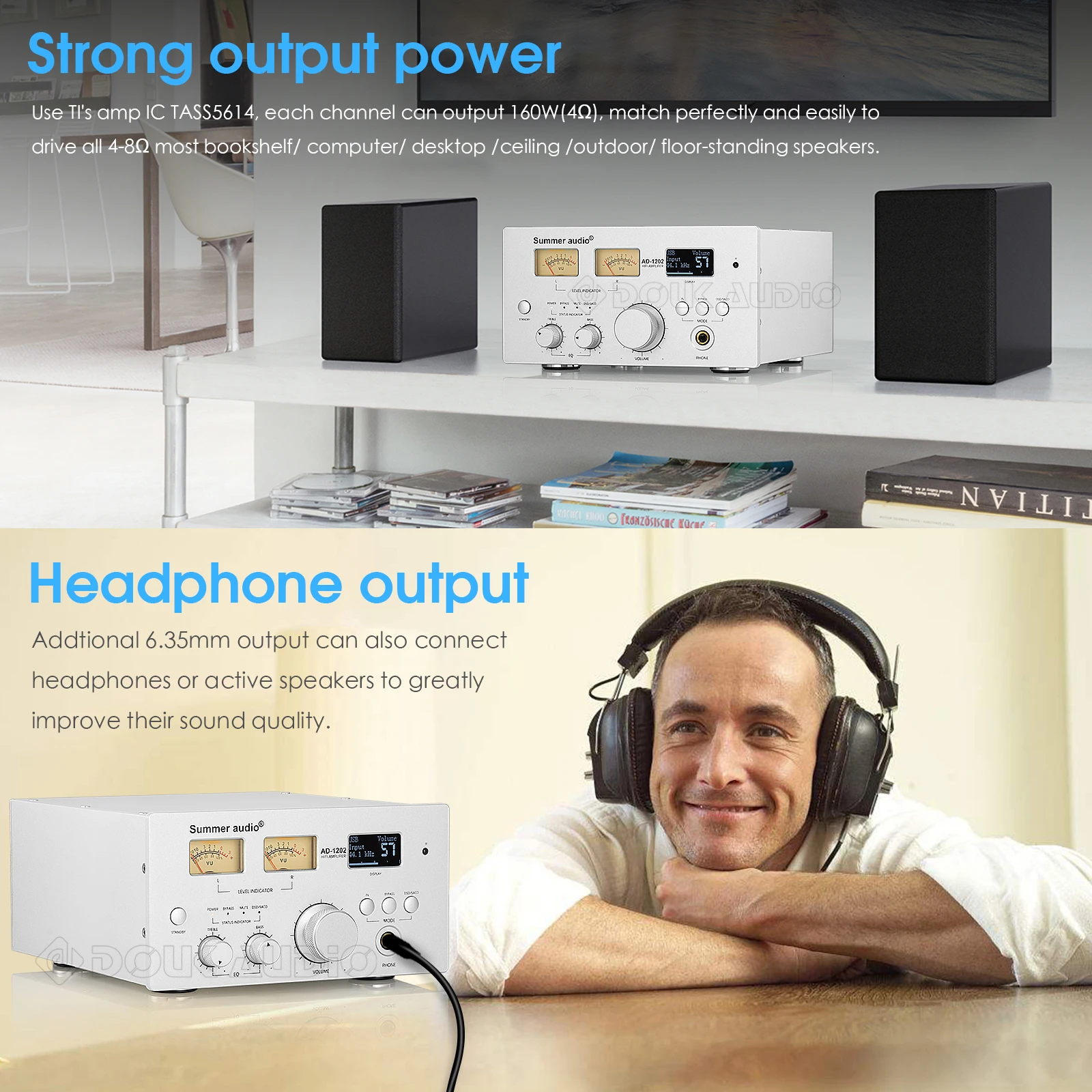Nobsound HiFi Bluetooth 5 0 цифровой усилитель мощности коаксиальный/оптический Встроенный