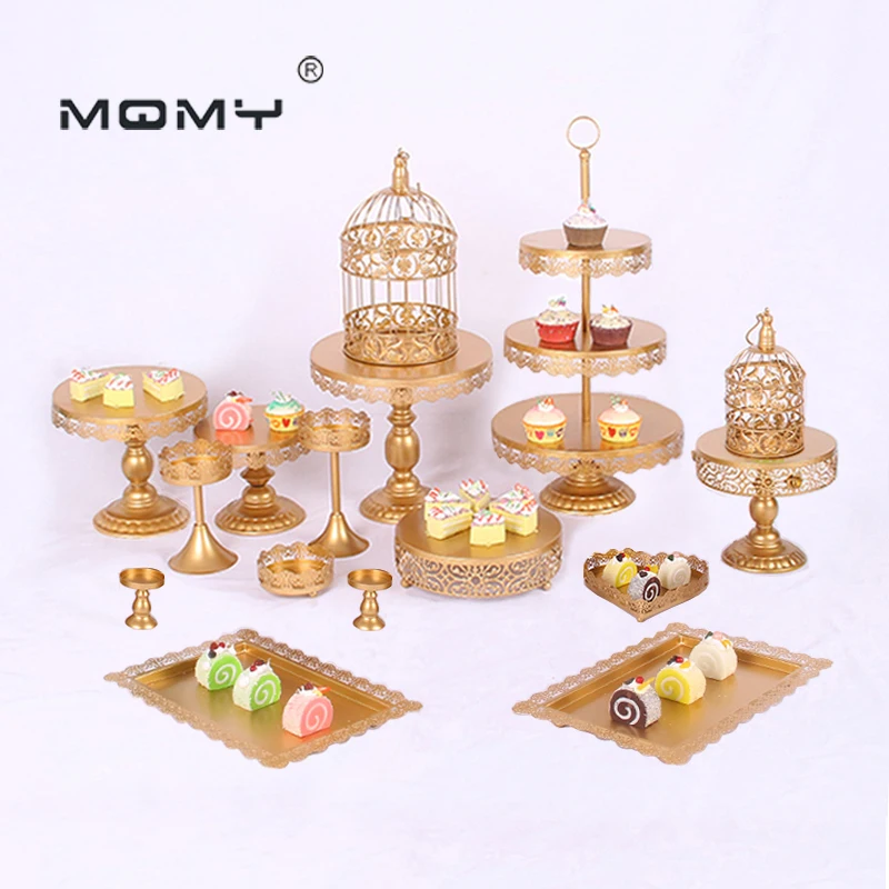 Белые серебряные подставки от кашля свадебные для кексов набор стеклянных