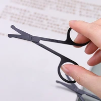 1pc stainless steel nose hair scissor makeup scissor eyebrow eyelashes nose hair trim rounded sharp hair removal tools
