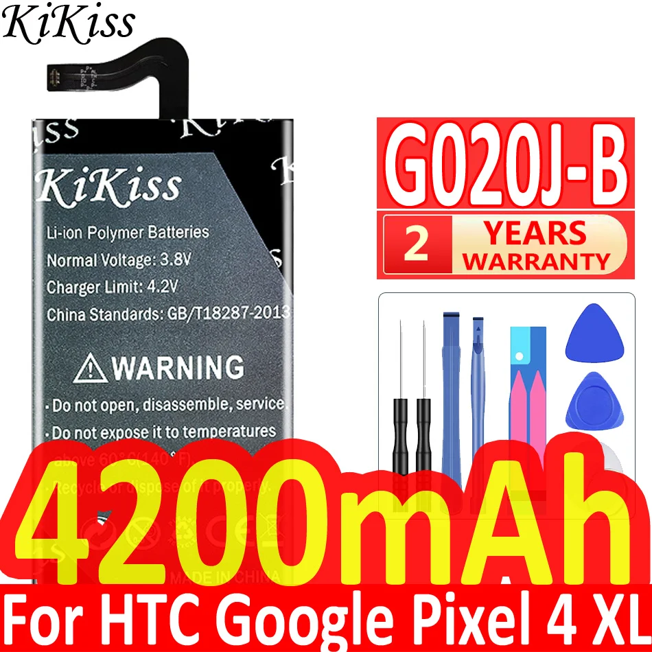 

Оригинальный KiKiss Замена Батарея G020J-B для Google Pixel 4 XL Pixel4 XL Pixel4XL Перезаряжаемые Батарея 4200 ма-ч