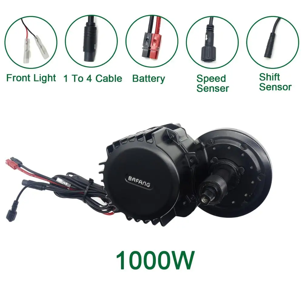 Bafang BBSHD 48V 1000W MMG320 M615 16Ah Li-Ion Батарея 8FUN Средний диск центральный мотор для электрического велосипеда, фара для электровелосипеда в Conversion Kit
