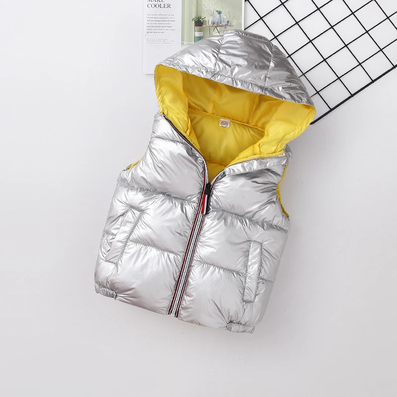 Детский жилет для маленьких девочек осенне зимняя одежда модные пальто детский