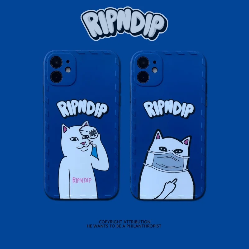 

Creativity Spoof Facial Mask Middle Finger Cat Phone Case for IPhone 6 7 8 X XR XS Max 12 11 Pro Max Mini Shockproof Soft Cover