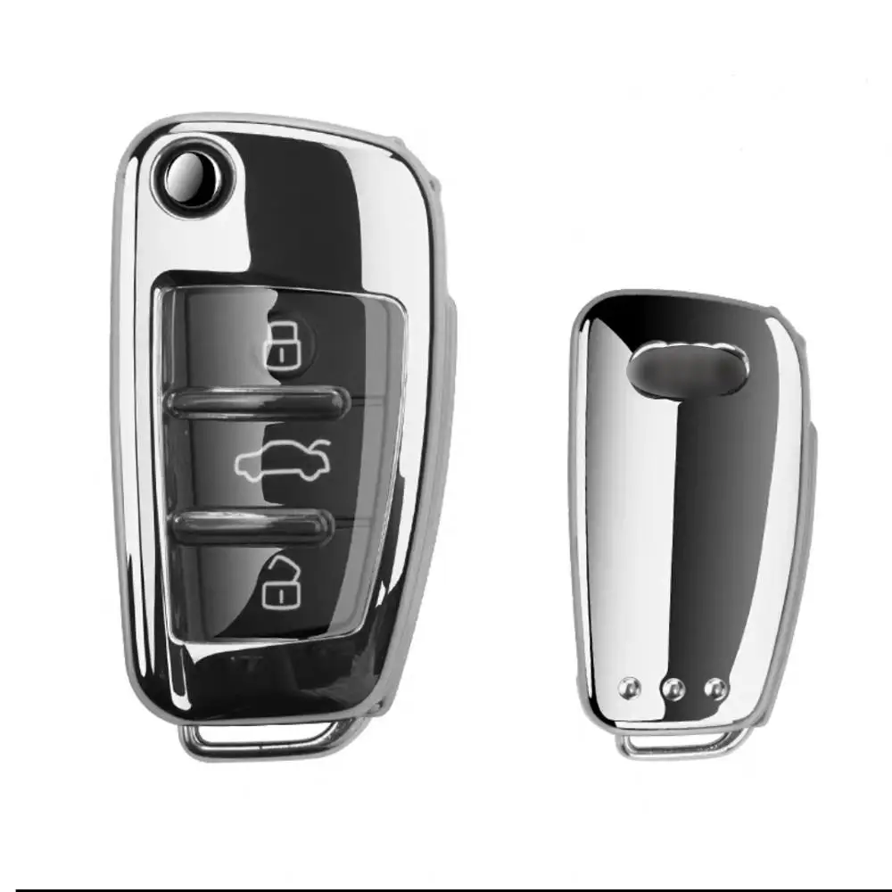 Чехол из ТПУ для автомобильного дистанционного ключа чехол Audi A1A3 A4 A5 Q7 A6 C5 C6