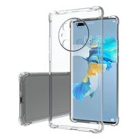 Airbag Silicone Phone Case for Huawei Mate40 Mate Pro Plus 40E 40pro 40RS ProPlus Porsche Design Shockproof Clear Covers
