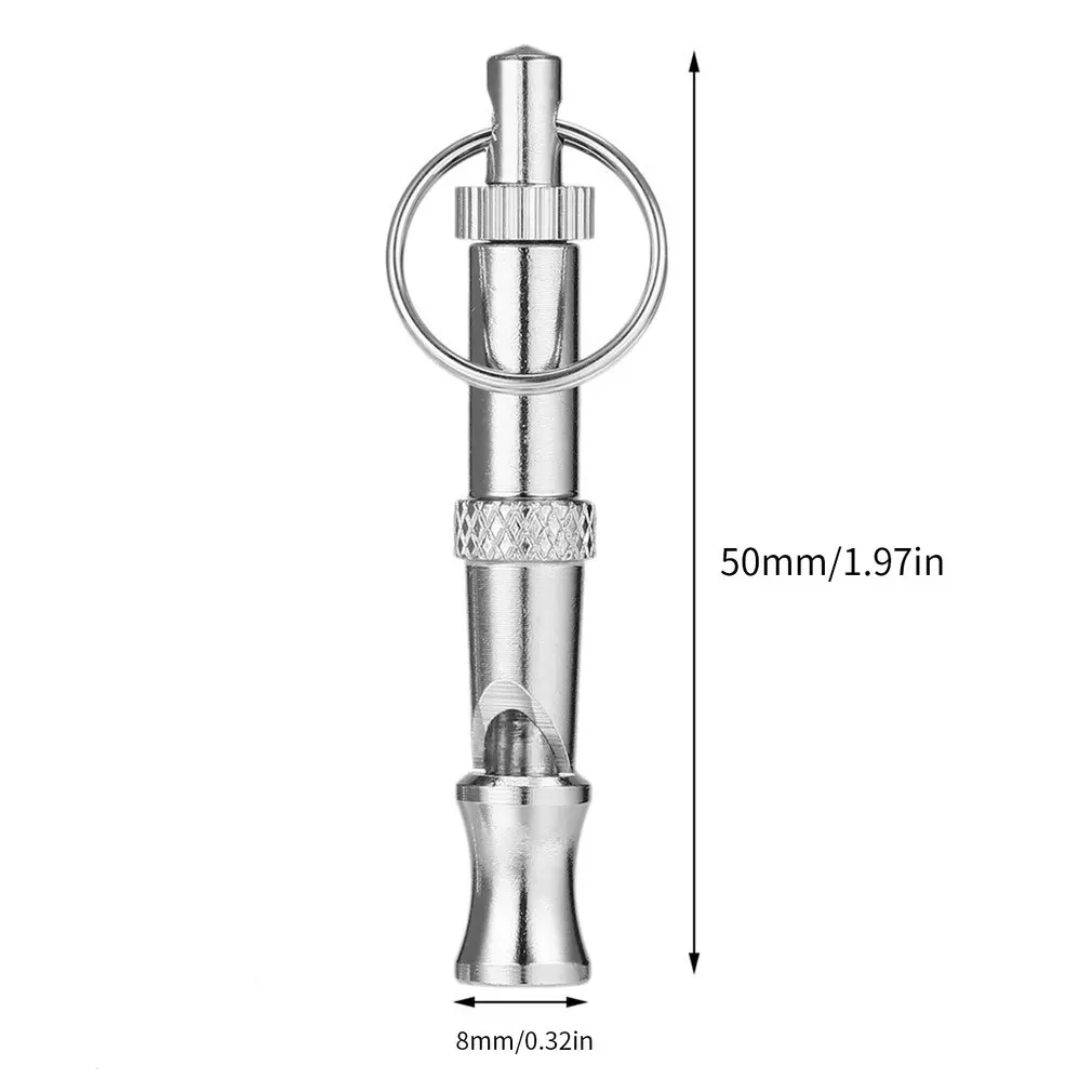 

1Pc Hot Pet Dog Training Adjustable Whistle Sound Pet Products For Dog Puppy Dog Whistle Stainless Steel Whistle Key Chain Hot