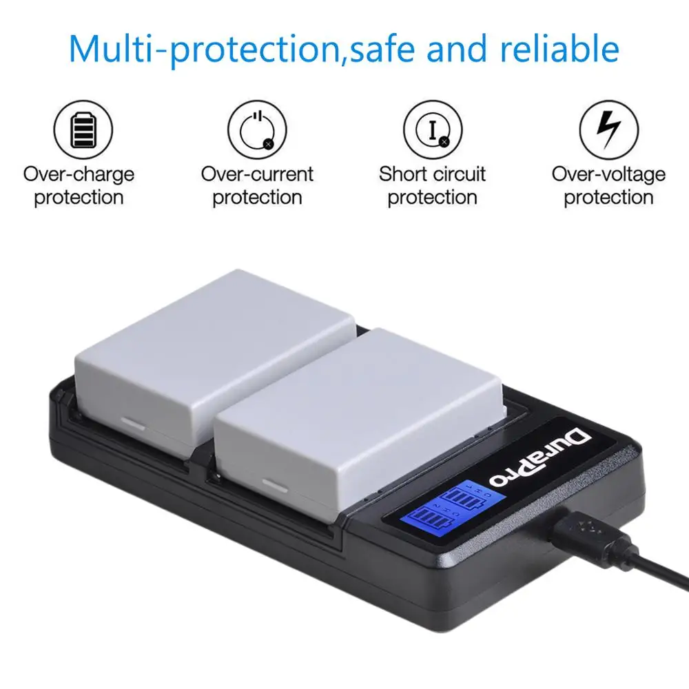 Аккумулятор для фотоаппарата LP E8 1800 мАч 7 4 В + зарядное устройство с двумя USB