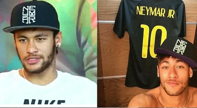 Кепка Neymar в бразильском стиле бейсболка хип хоп летняя футбольная модная мужская