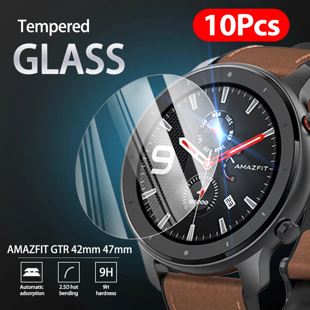 10 шт. 9H Премиум Закаленное стекло для AMAZFIT GTR 42 мм 47 Смарт часы защитная пленка