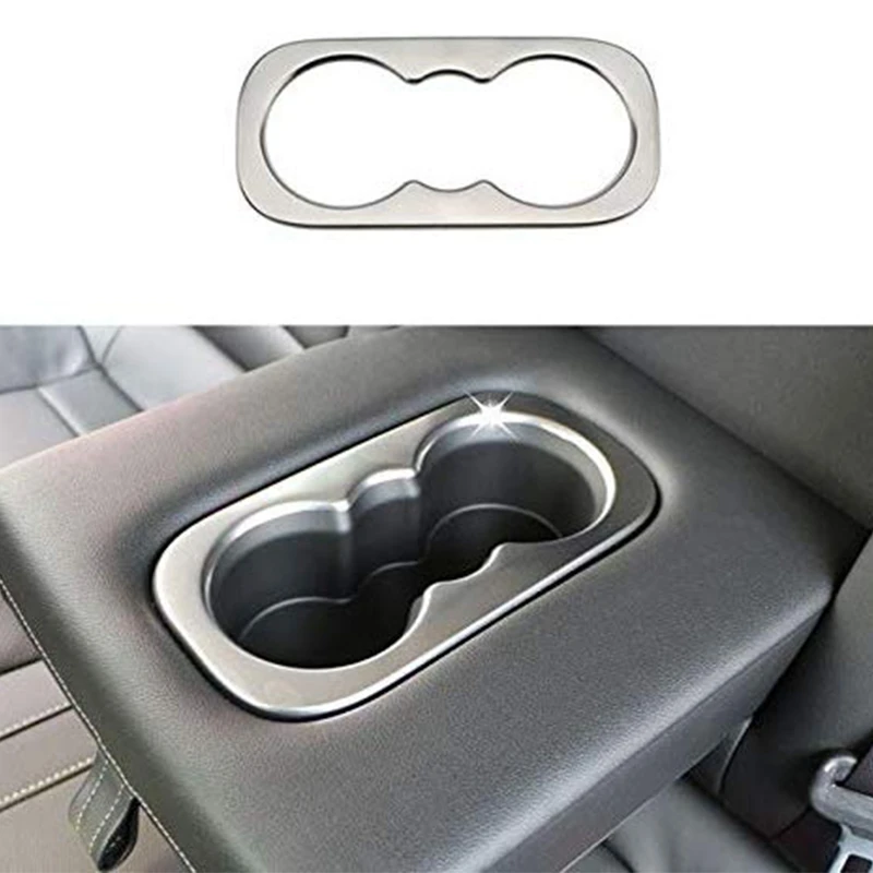 Авто аксессуар хромированная матовая задняя Центральная рамка держателя