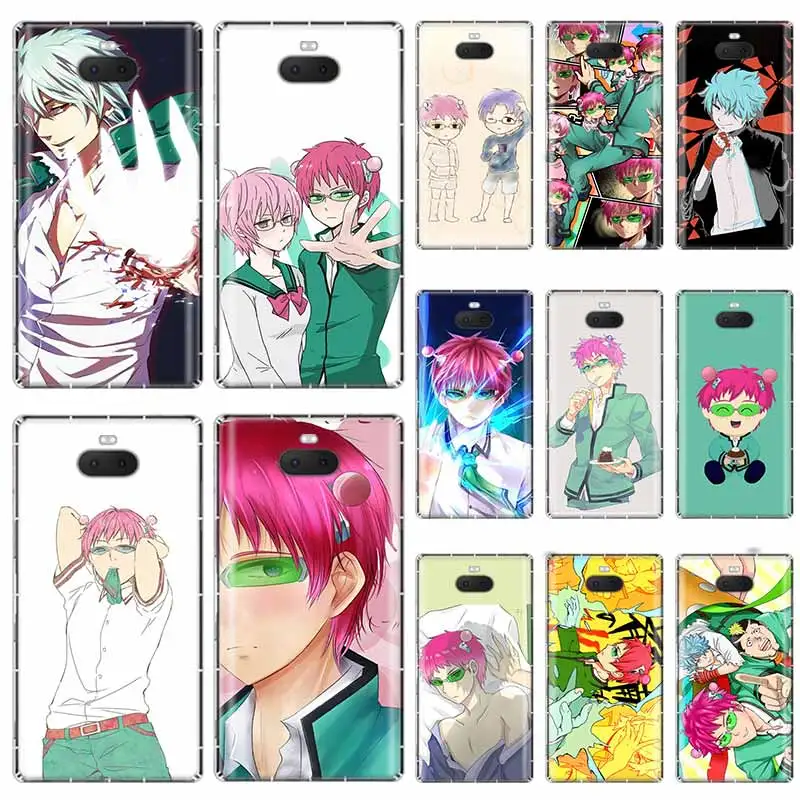 Мягкий термополиуретановый чехол Saiki Kusuo no Psi Nan для Sony Xperia X XA XA1 XA2 XA3 XZ XZ1 XZ2 XZ3 XZ4 L1 L2 L3