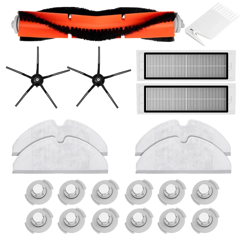 

Запчасти для пылесоса Xiaomi Roborock S5 Max S50 S51 S55 S6 S6, фильтры НЕРА, основная и боковая щетки