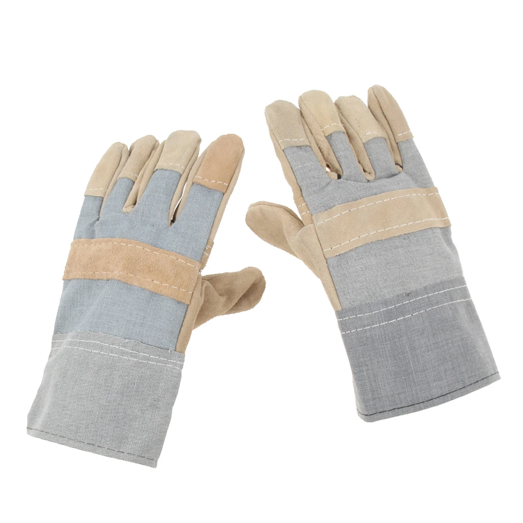 

Leather Work Gloves Comfort Working Gloves Mechanic Protective Gloves