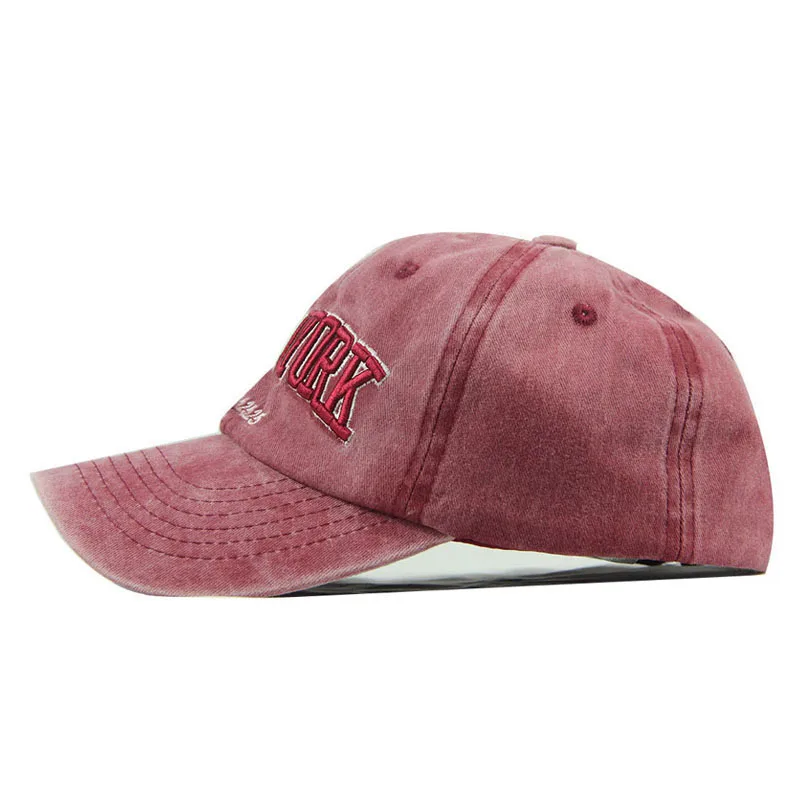 Мужская и Женская Бейсболка черная бейсболка с вышивкой в стиле Нью Йорка