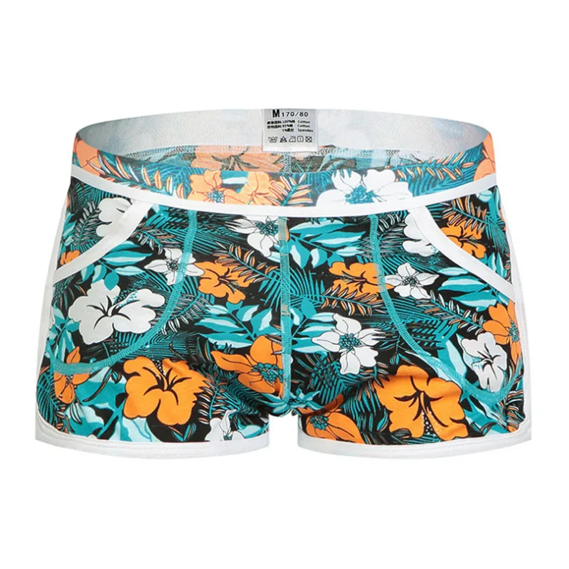 Шорты мужские с принтом незатухающие независимый мешочек хлопковое нижнее белье