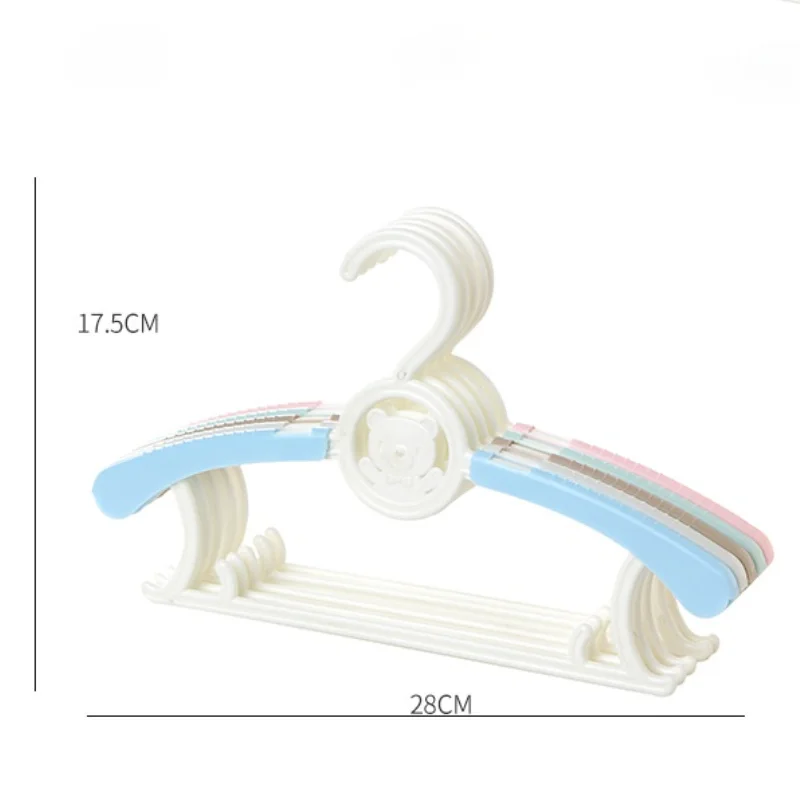 

1Pcs Adjustable Drying Racks Cartoon Bear Plastic Baby Clothes Hangers Children Kids Adult Clothing Hanging Rack