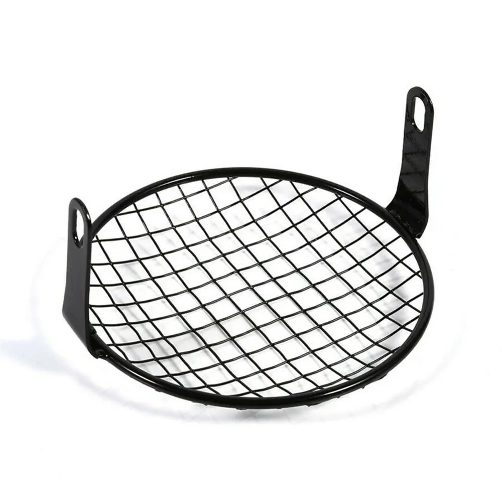 

1pc 16cm Metal Retro Motorcycle Headlight Lamp Mesh Grille Cover Mask Motorcycle Headlight Cover