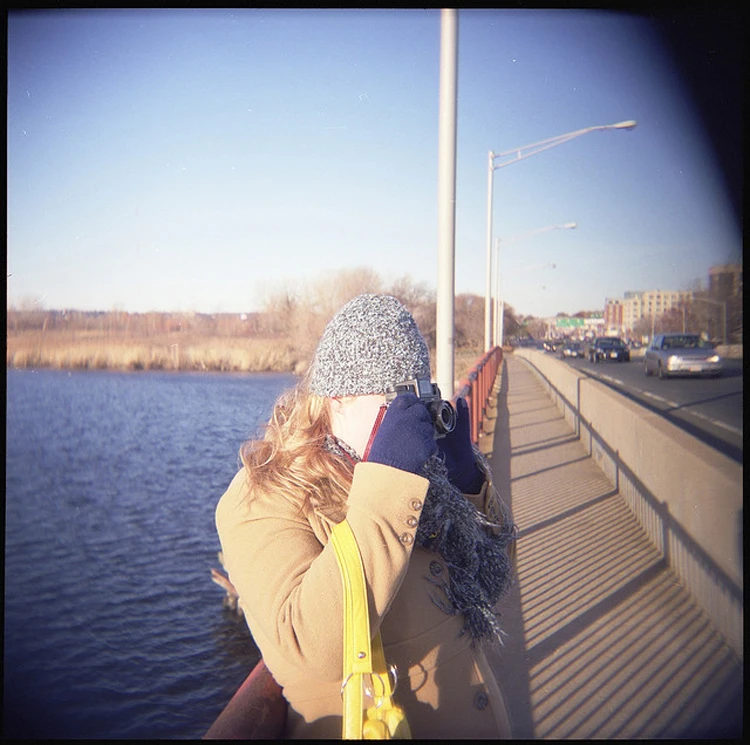 Holga 120 GCFN желтая пленочная камера среднего формата стеклянный объектив Lomo новый