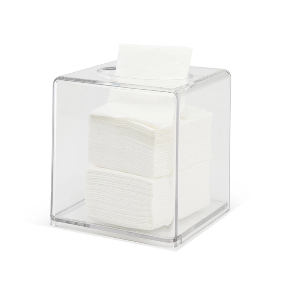 

European Style Supplies Creative Broadband Transparent Acrylic Removable Tissue Box Decor Organizer Household Supplies