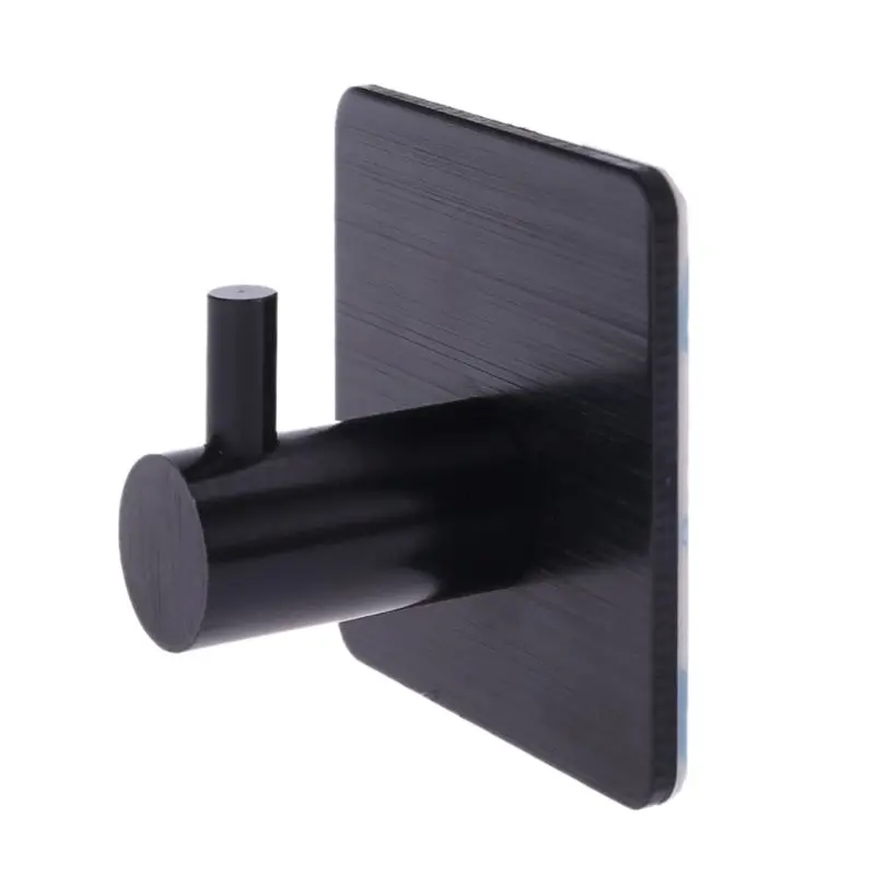 

Self Adhesive Home Kitchen Wall Door Hook Key Rack Kitchen Towel Hanger Aluminum