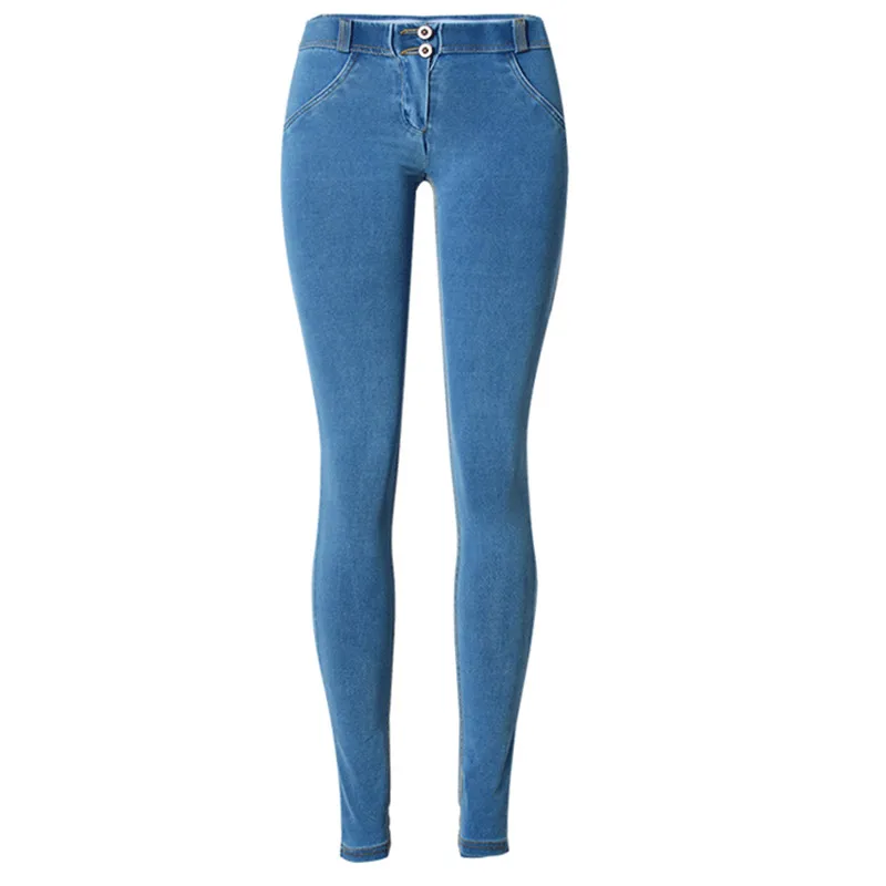 

Women's jeans sexy hip-hugger fashion trend slim trousers high elasticity skinny pants Peach Hip skinny pencil pants