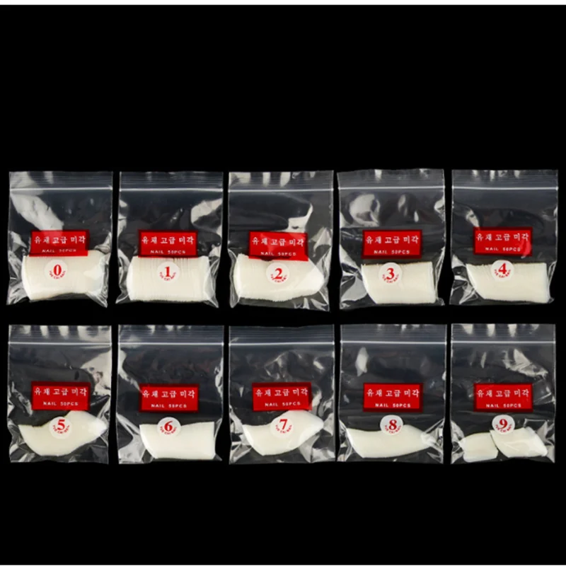 

100/500pcs DIY False Ballerina Full/Half Nails French Style Mixed Size Acrylic Nail Tips Nail Prorection Nail Art Tools