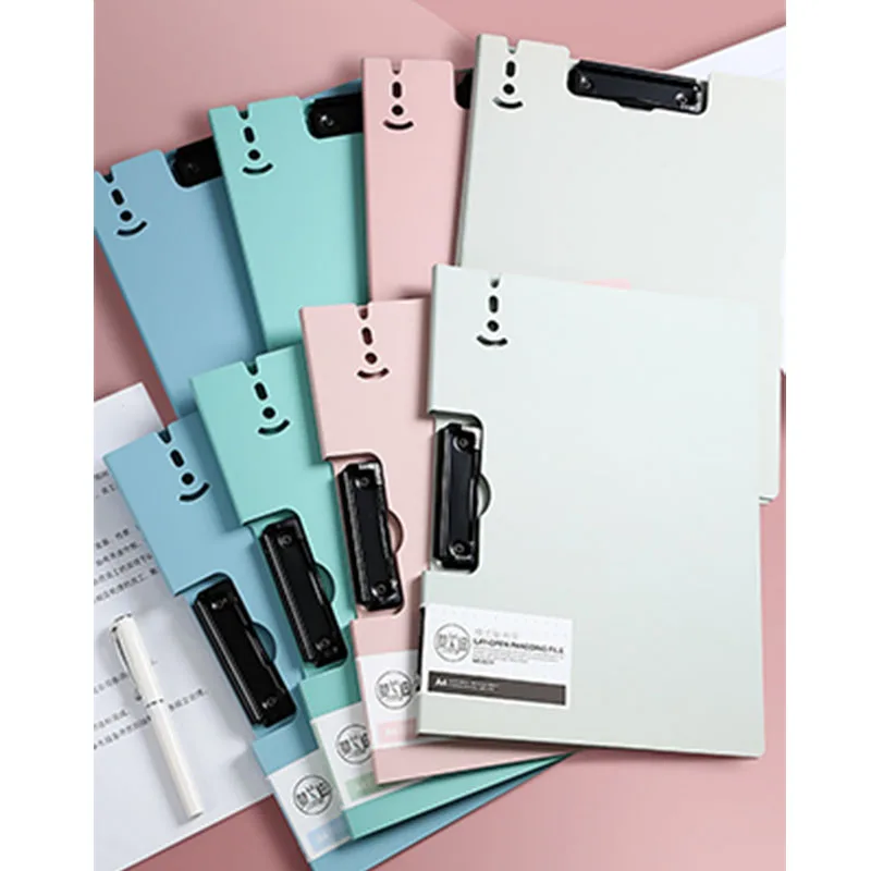 

Пластиковая папка для файлов А4, разноцветный держатель для записей и документов, зажим для школы и офиса, канцелярские принадлежности, 1 шт.