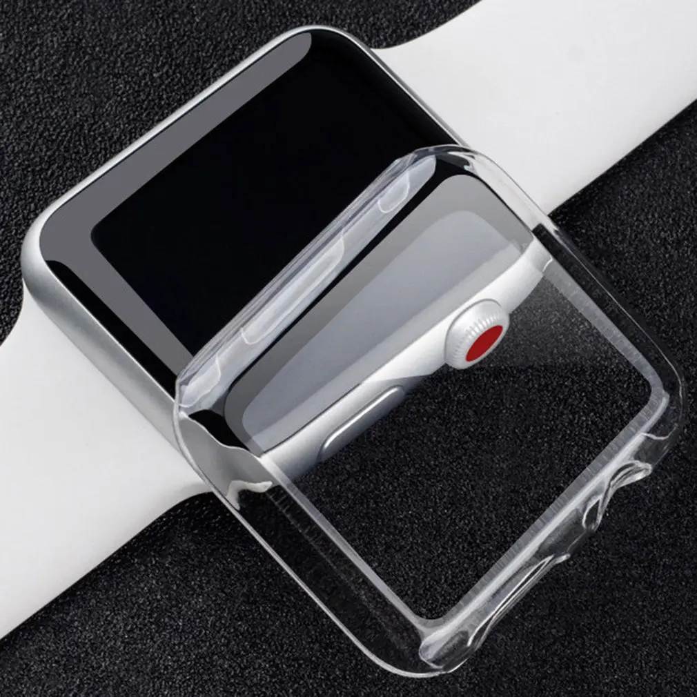 Прозрачный Твердый защитный чехол из поликарбоната для iwatch Apple Watch Series 4 5 40 мм 44