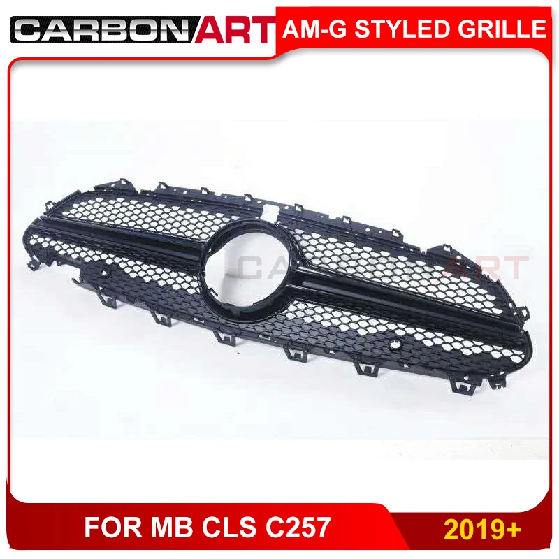 CLS C257 grill am g styled Grill For Class w257 Facelift Auto Front Grille 2019 CLS300 CLS350 CLS450 CLS500 4Matic | Автомобили и