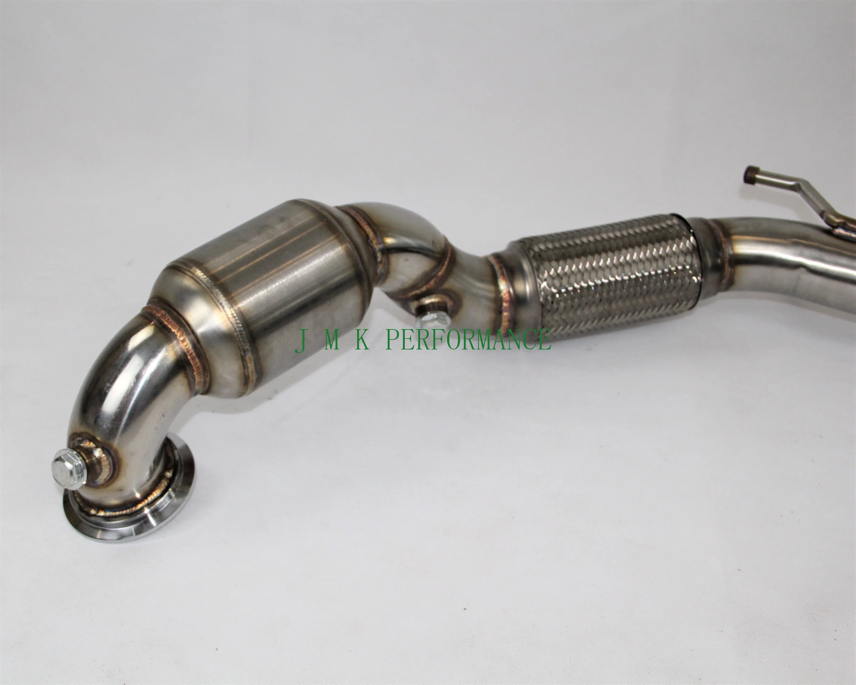 

200 ячеек cat 2,5 дюйма donwpipe для двигателя vw mk7 ea211 1,4 tsi