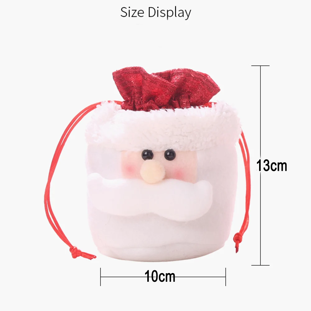 Подарочный мешок конфет на шнурке сумка для декорирования детей Рождественская