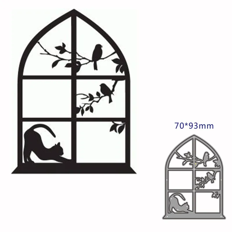 

Металлические штампы для вырезания форма для вырезания кошки птицы украшение для скрапбукинга бумаги ремесла ножа форма лезвие Дырокол тр...