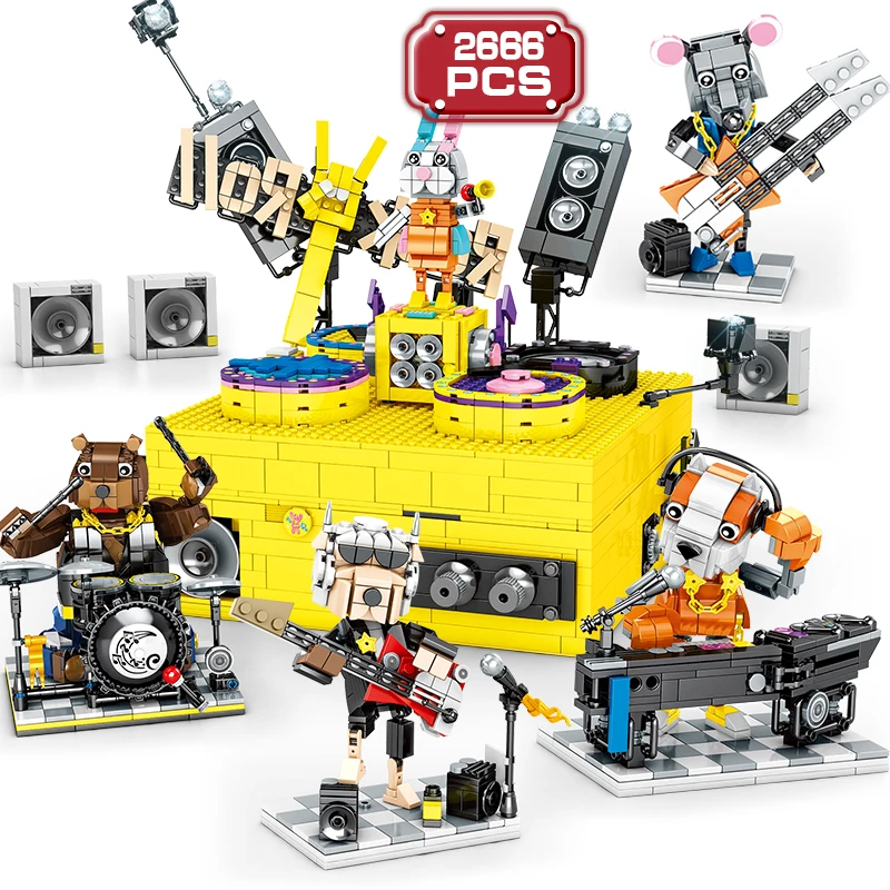 

Высокотехнологичная Музыкальная шкатулка с Bluetooth-динамиком, строительные блоки Moc Expert, домашний декор, кирпичи, строительные игрушки для де...