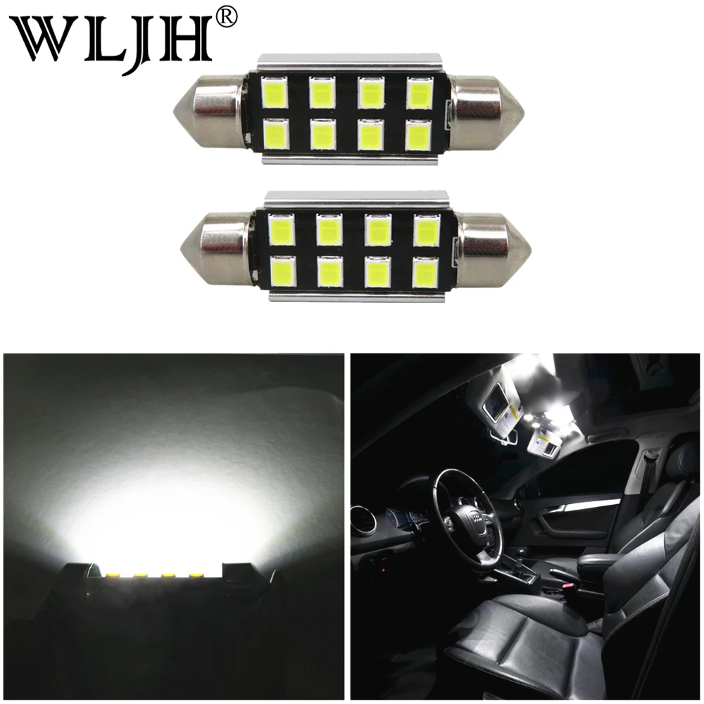 2x NO EEROR 2835 SMD светодиодный белый 36 мм 272 C5W CANBUS автомобильный светильник номерной