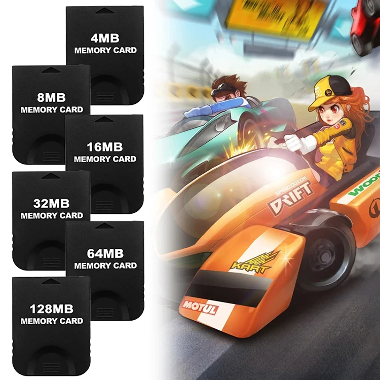 

New Black 8/16/32/64/128MB Gaming Save Practical Memory Card For Nintendo Gamecube NGC WII Console