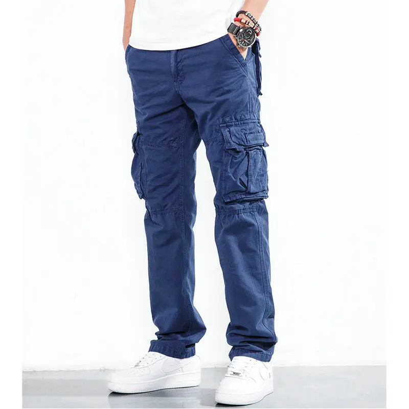 

2021Ready Stock Spring Hot Fashion Designer Tactical Cargo Pants Men Casual Slim Cotton tactical Trousers Men