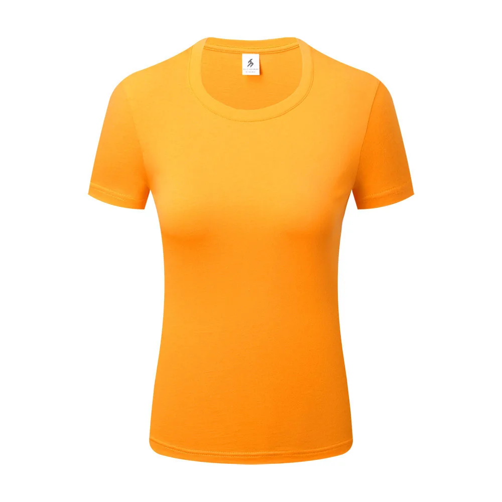 

2020 summer new solid color cotton round neck short sleeve t-shirt 7180