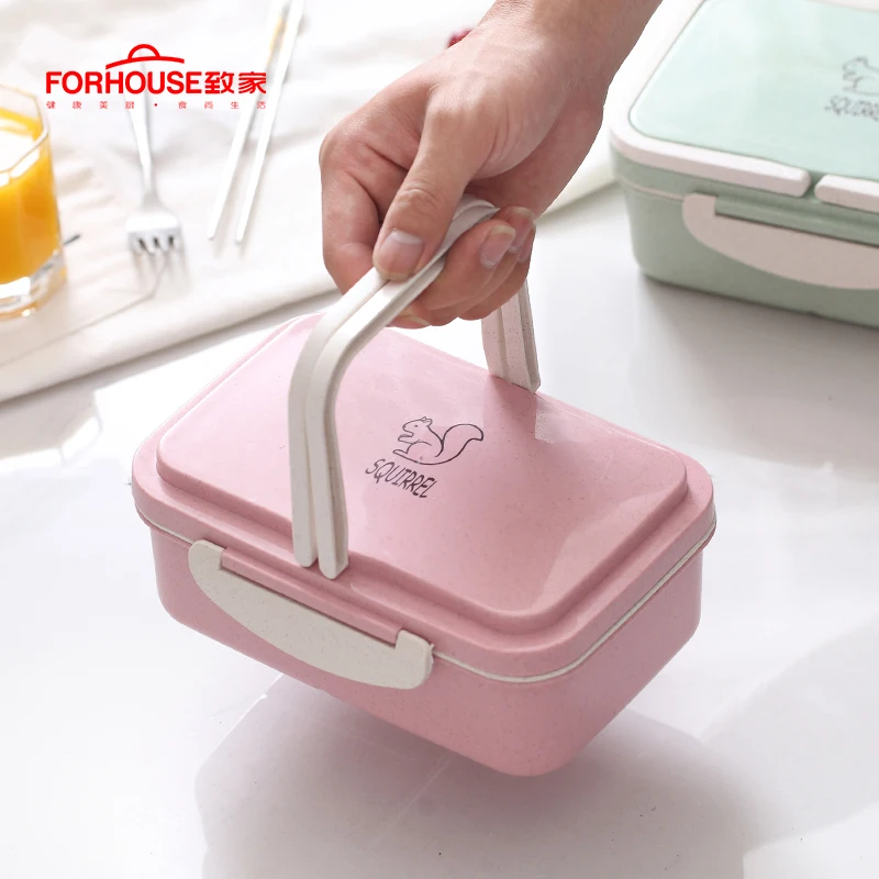 Детский Ланч-бокс трехслойный Bento box Портативный пищевой контейнер для детей с