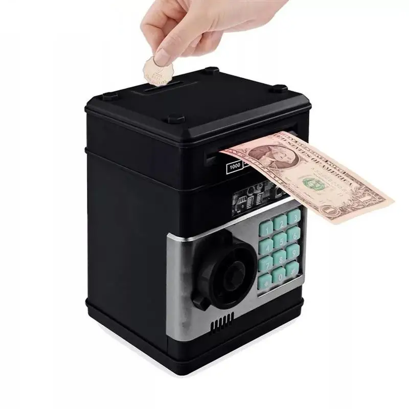 Hucha electrónica con contraseña, alcancía con forma de caja fuerte y código de seguridad ATM para ahorro de monedas y billetes de banco, perfecto para regalo de navidad