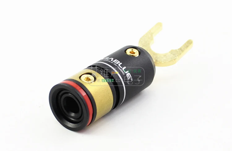 VIABLUE 24k позолоченная штепсельная вилка динамика Y T6S кабель головка банана