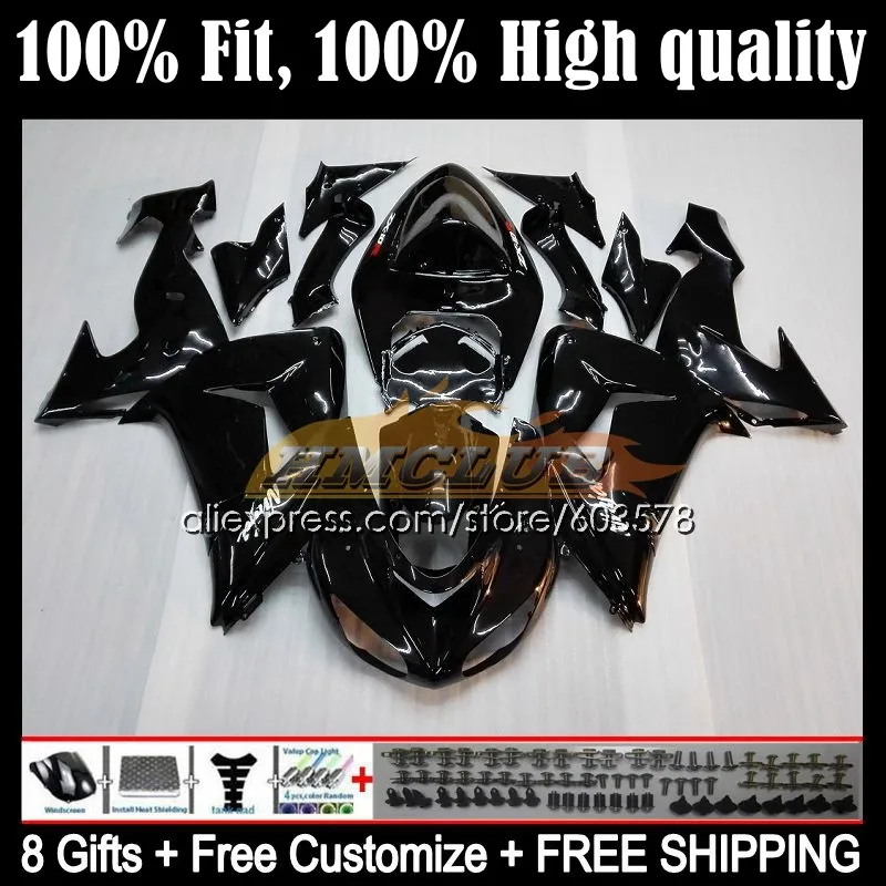 

Injection Body For KAWASAKI NINJA ZX 10R 1000 CC 10 R 1000CC 116CL.1 ZX-10R ZX10R 04 05 ZX1000 2004 2005 Fairings Glossy black