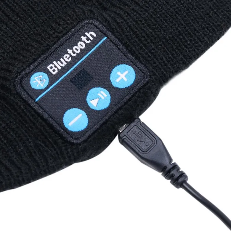 Теплая Bluetooth шапка музыкальная Шапка бини беспроводной мини динамик ресивер